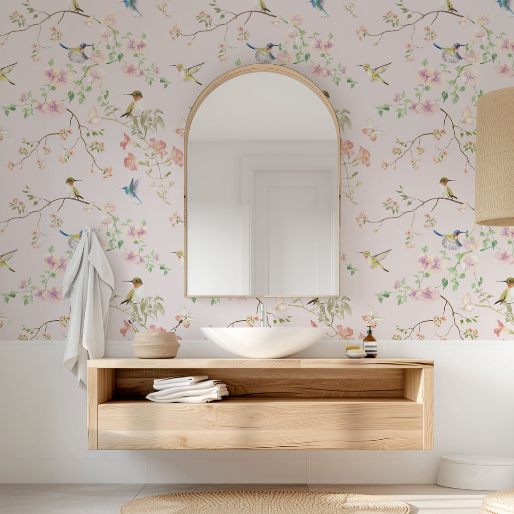 Hummingbird Garden Wallpaper