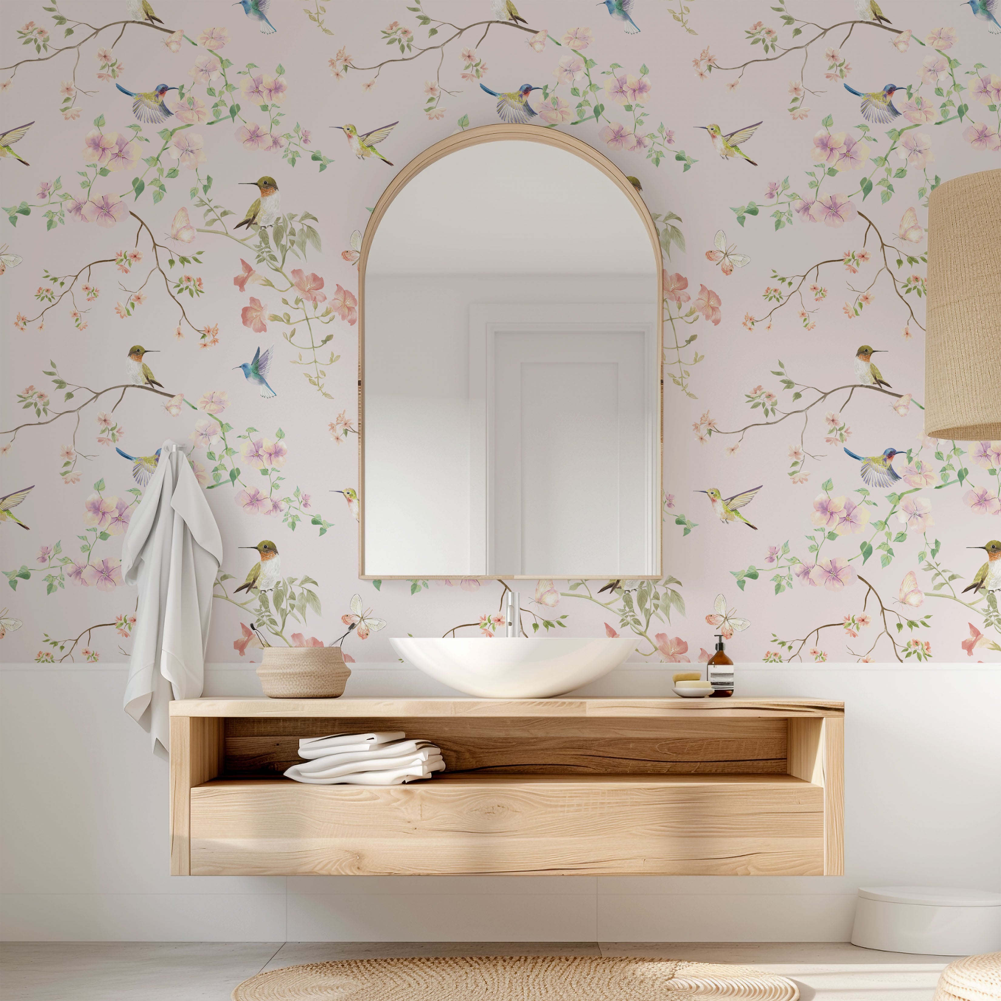 Hummingbird Garden Wallpaper