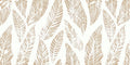Ivory Fronds Wallpaper