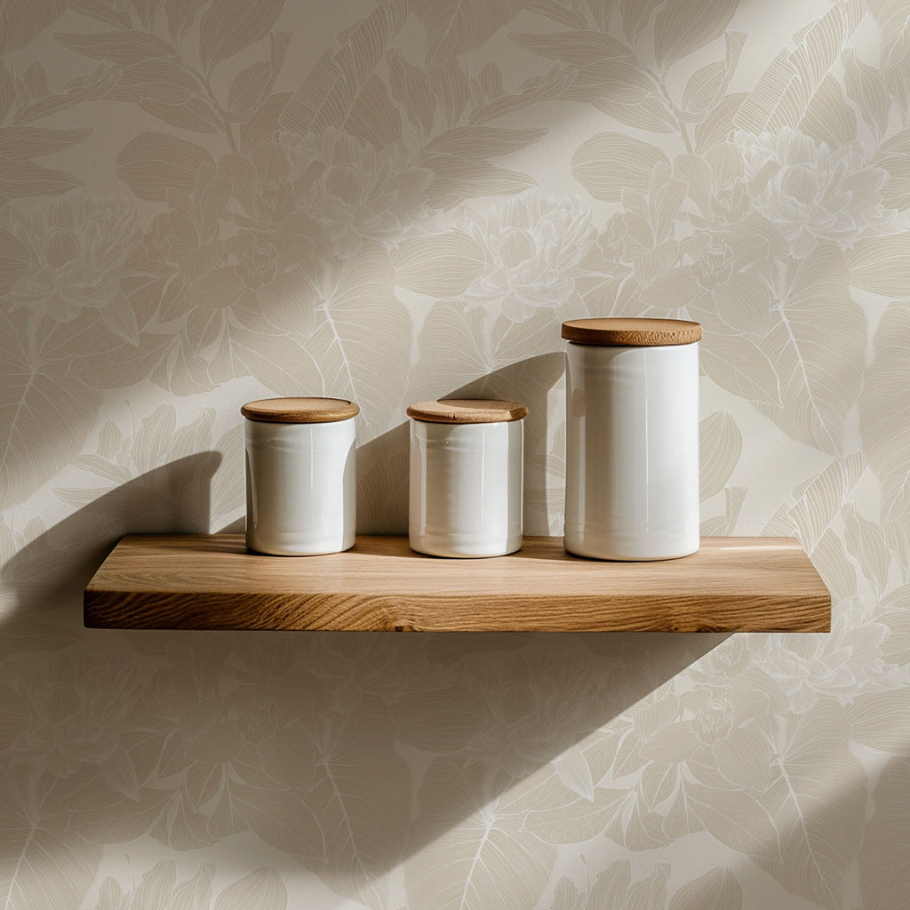 Neutral Botanical Wallpaper