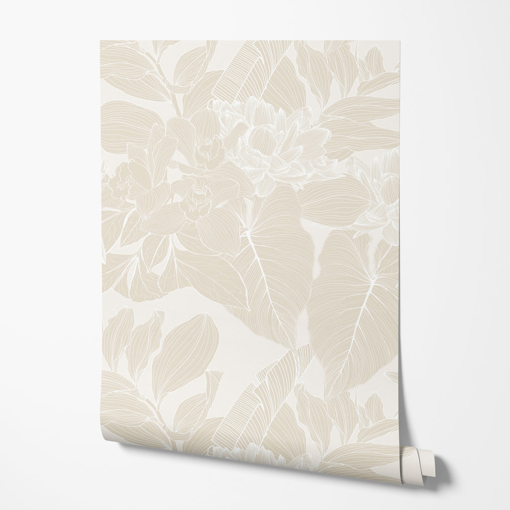 Linen Bloom Wallpaper