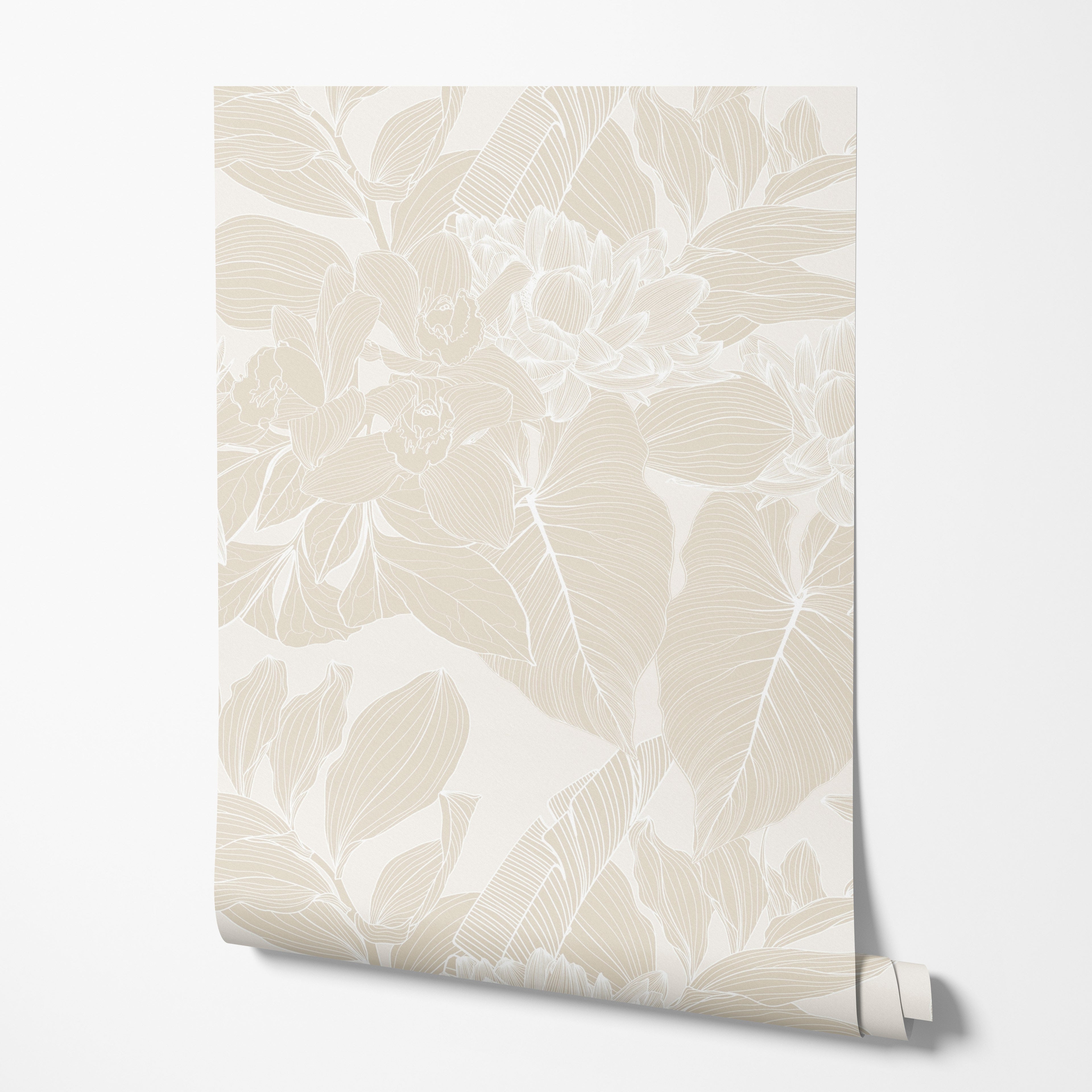 Linen Bloom Wallpaper