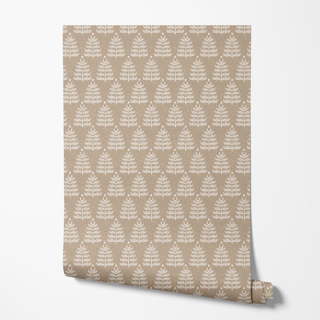 Sand Fern Botanical Wallpaper