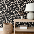 Floral Silhouette Wallpaper