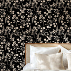 Floral Silhouette Wallpaper