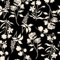Floral Silhouette Wallpaper