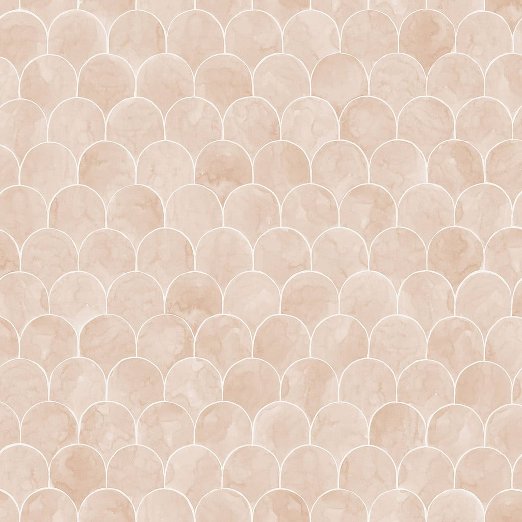 Blush Scallop Wallpaper
