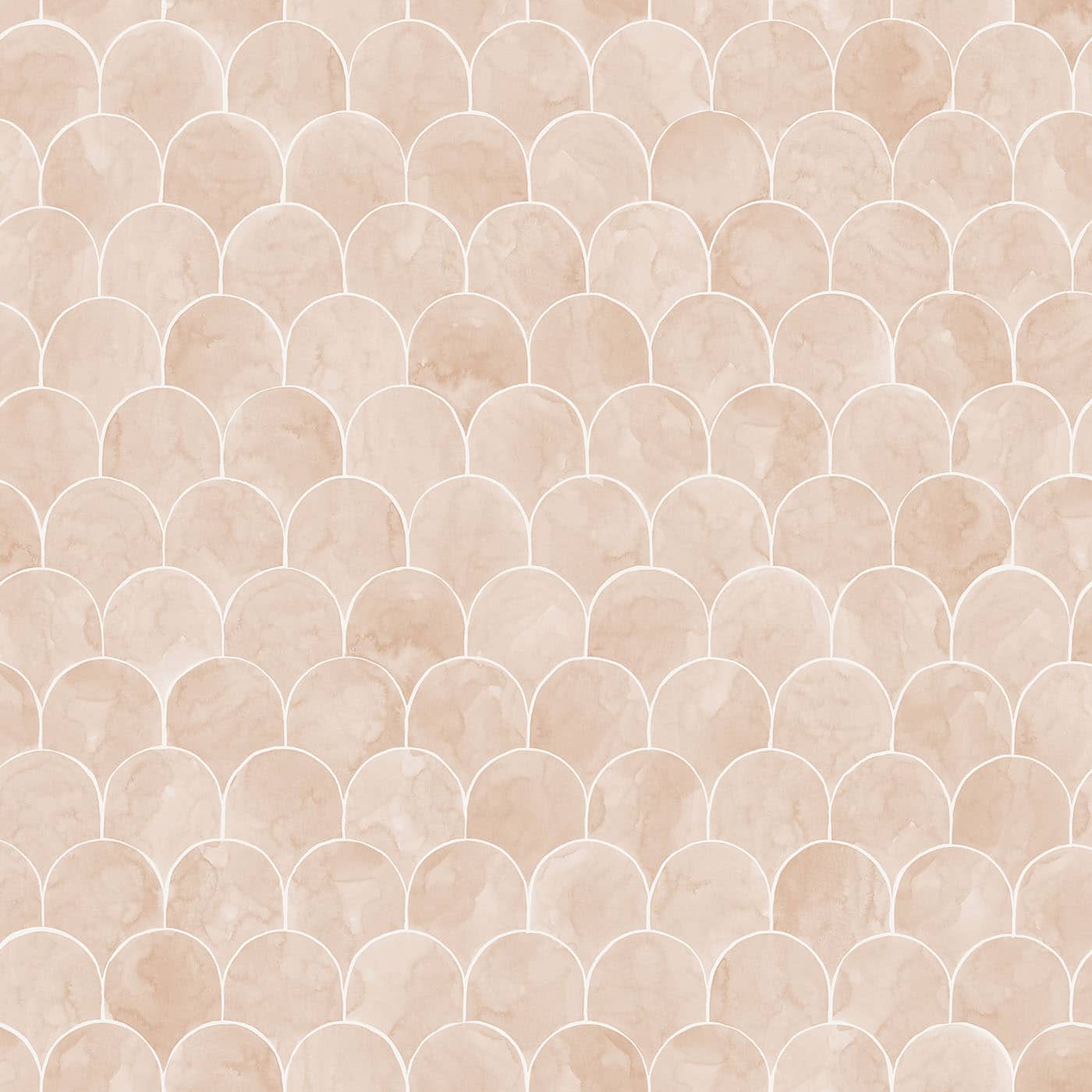Blush Scallop Wallpaper