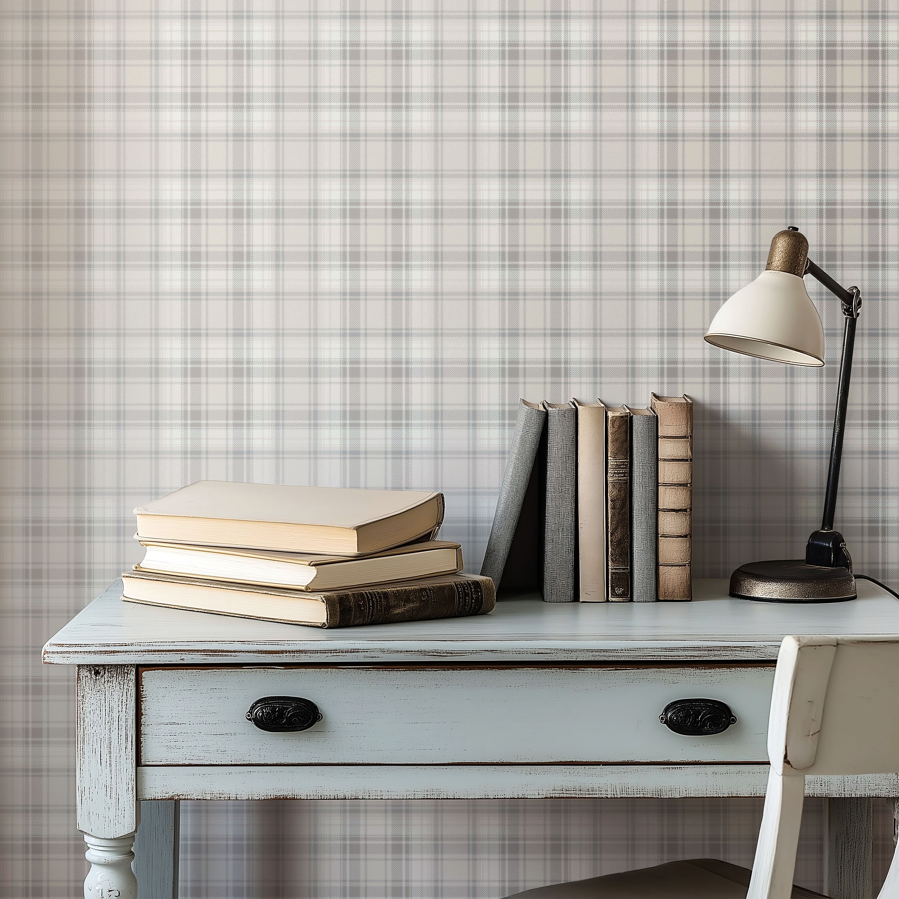 Plaid Farmhouse Wallpaper