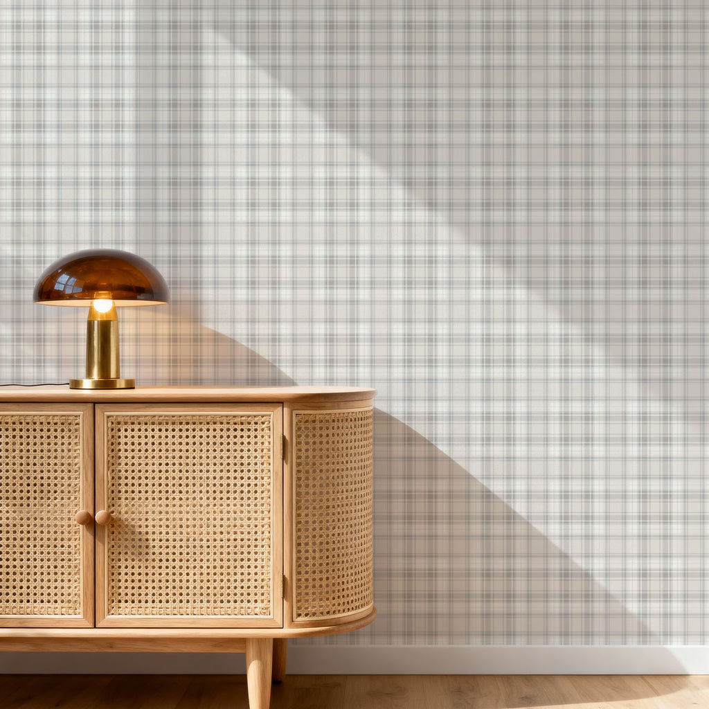 Plaid Farmhouse Wallpaper