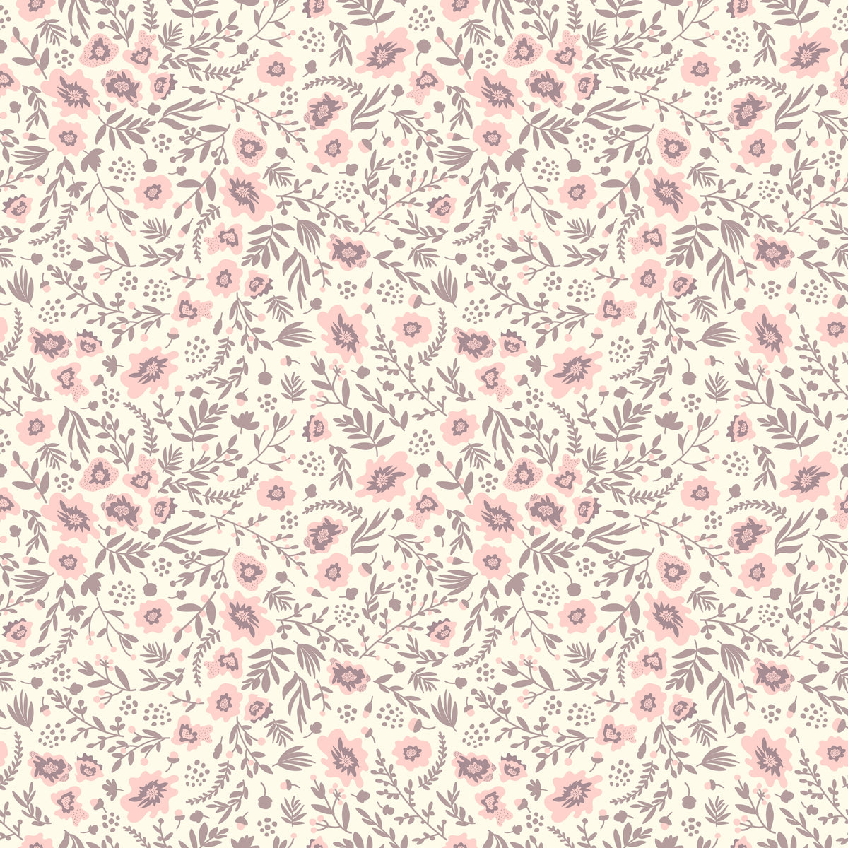 Blush Ditsy Floral Wallpaper
