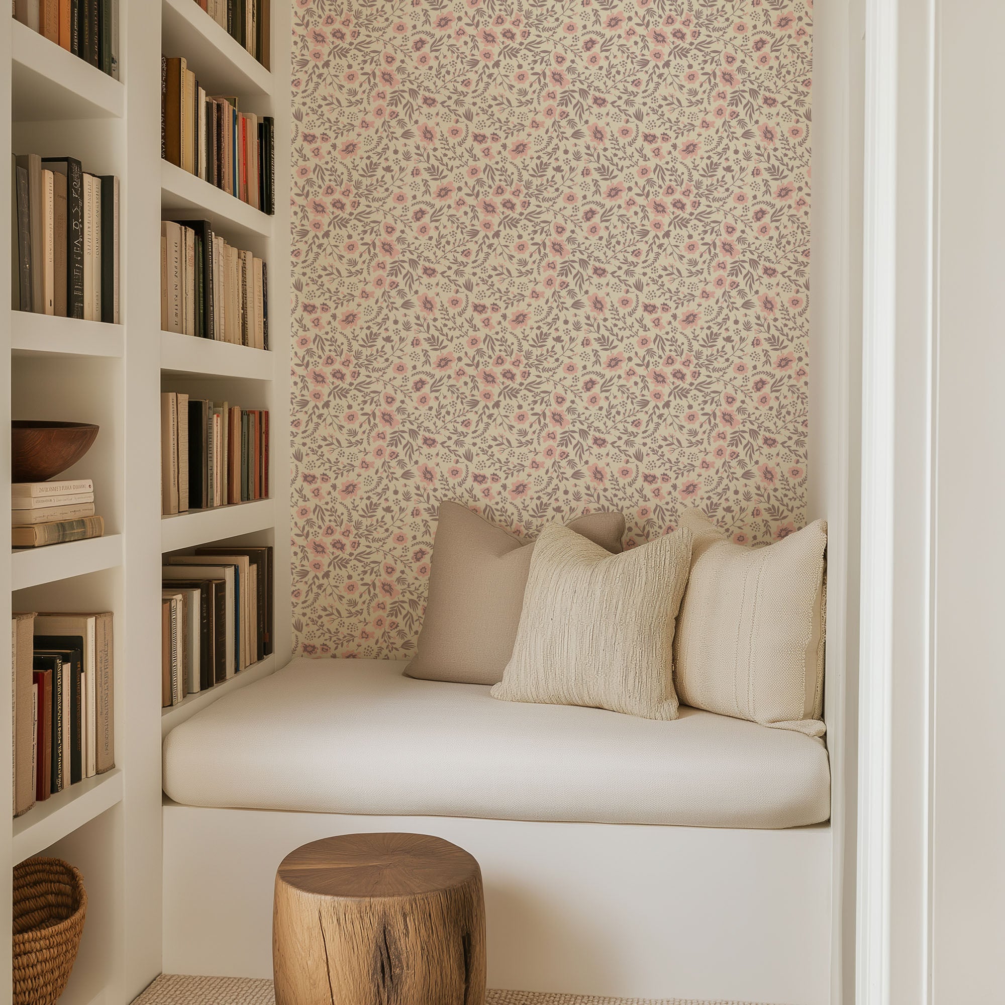 Blush Ditsy Floral Wallpaper