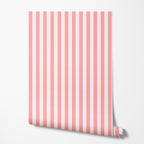 Blush Classic Stripe Wallpaper