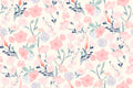 Blush Meadow Floral Wallpaper