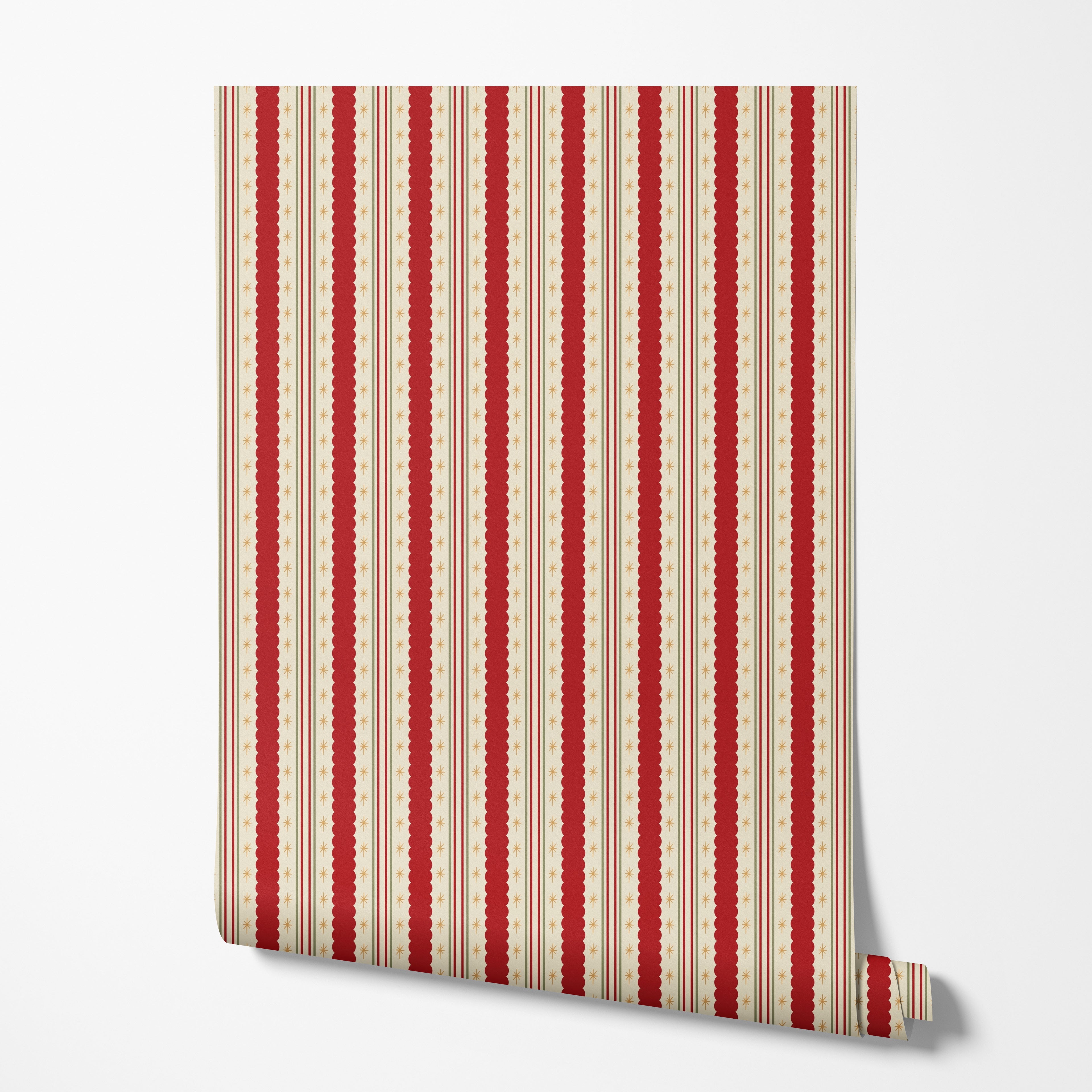 Festive Stripe Wallpaper