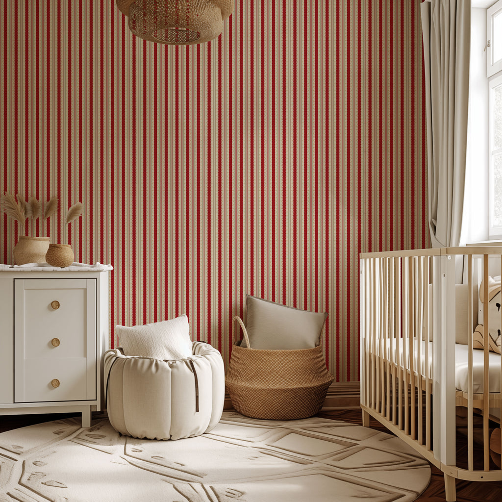 Festive Stripe Wallpaper