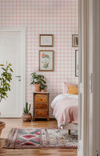 Pink Soft Plaid Wallpaper