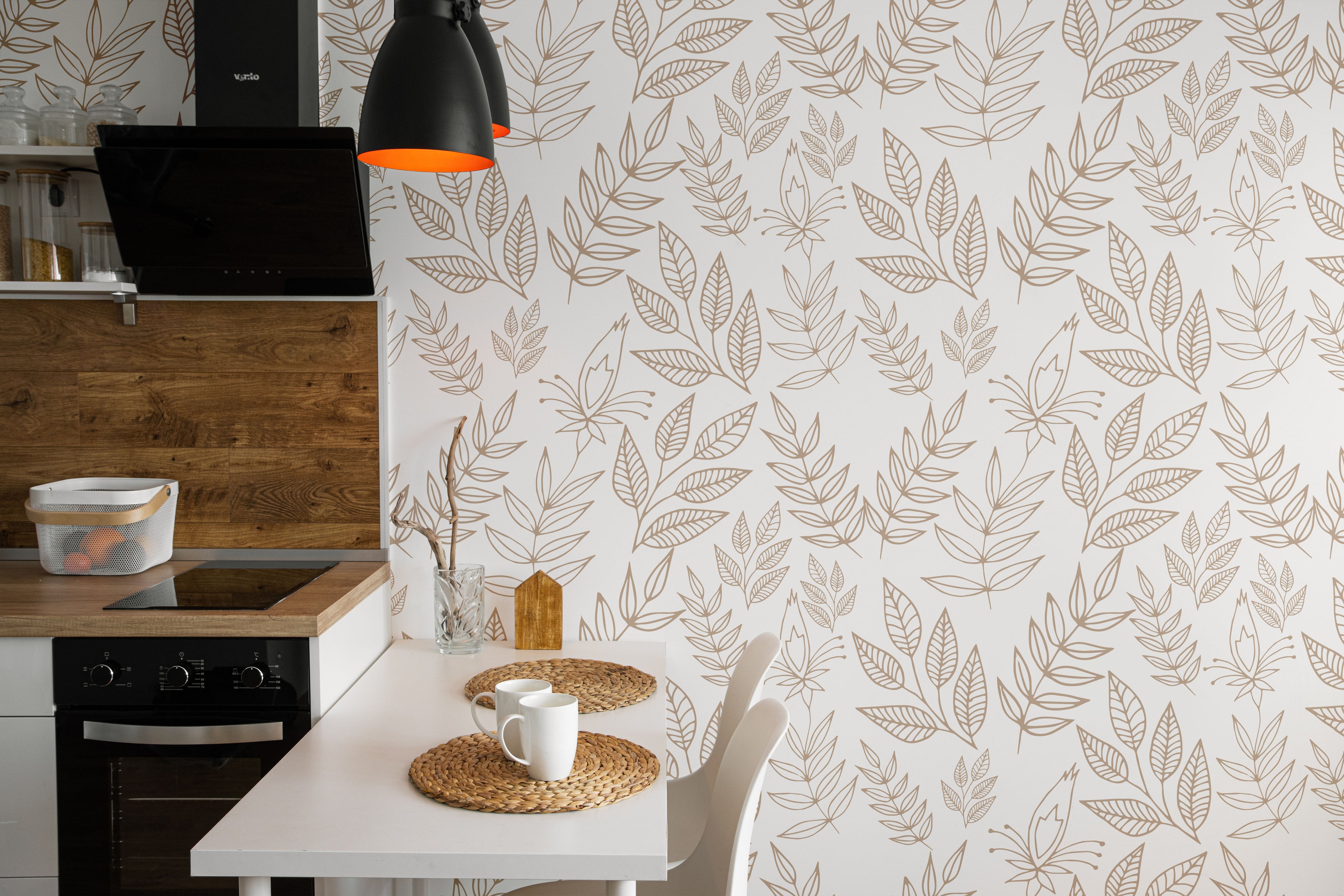 Minimal Leaf Wallpaper