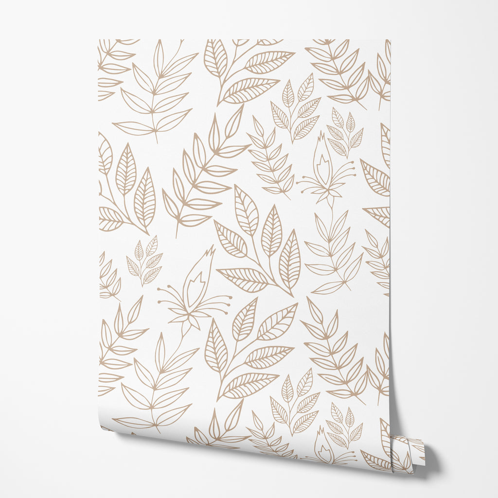 Minimal Leaf Wallpaper