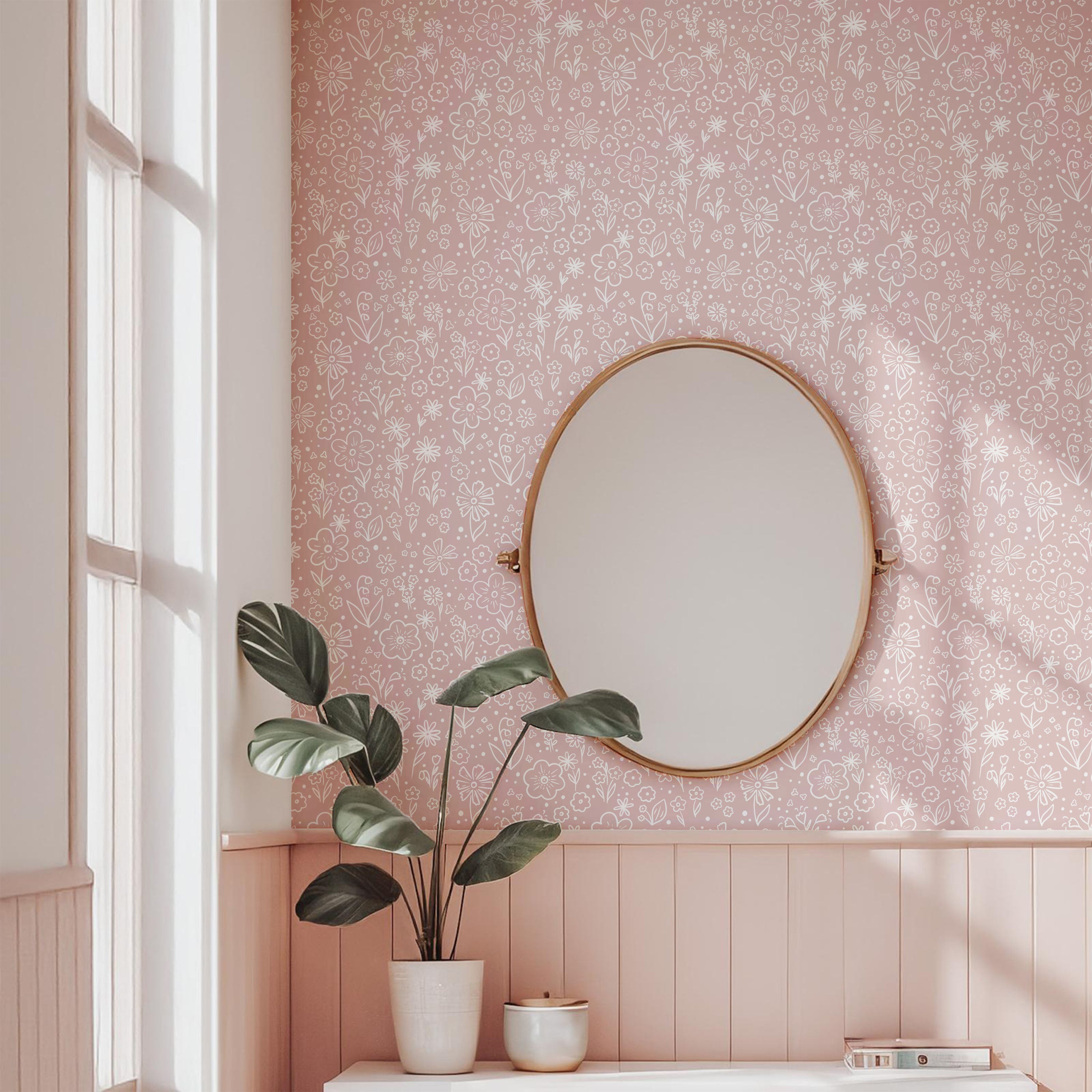 Floral Doodle Wallpaper