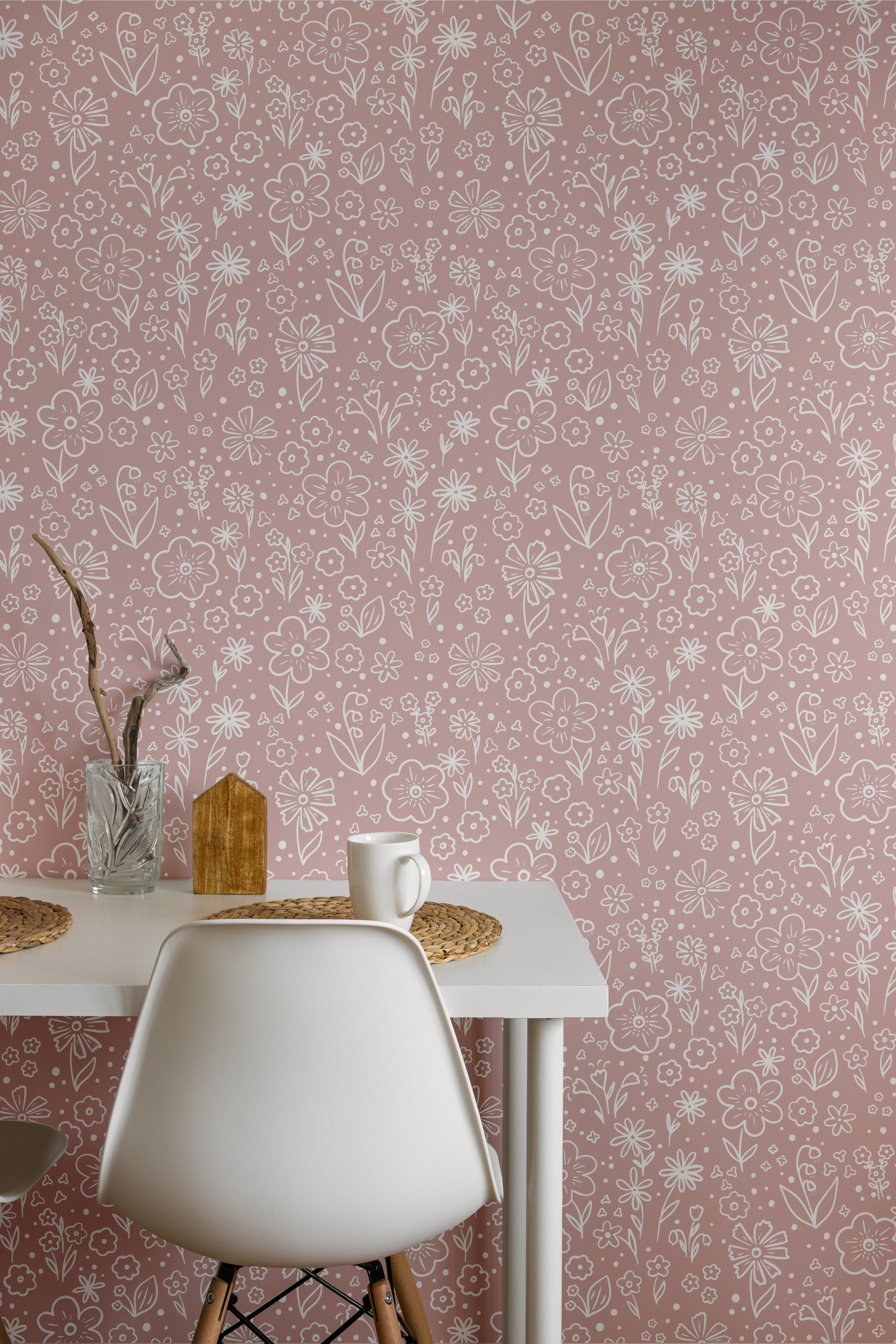 Floral Doodle Wallpaper