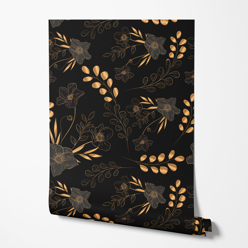 Gilded Foliage Wallpaper