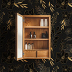 Golden Botanical Wallpaper
