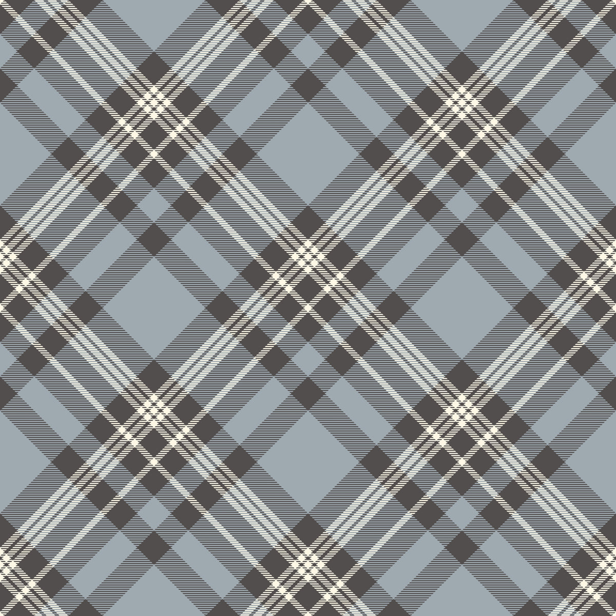 Heirloom Blue Plaid Wallpaper