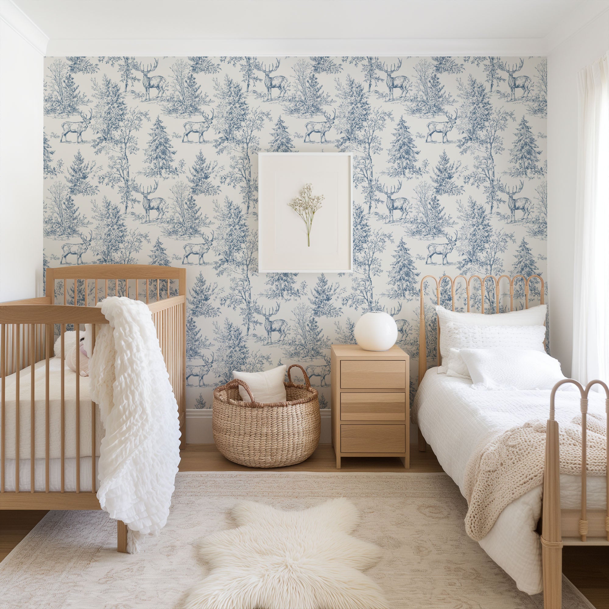 Woodland Toile Wallpaper