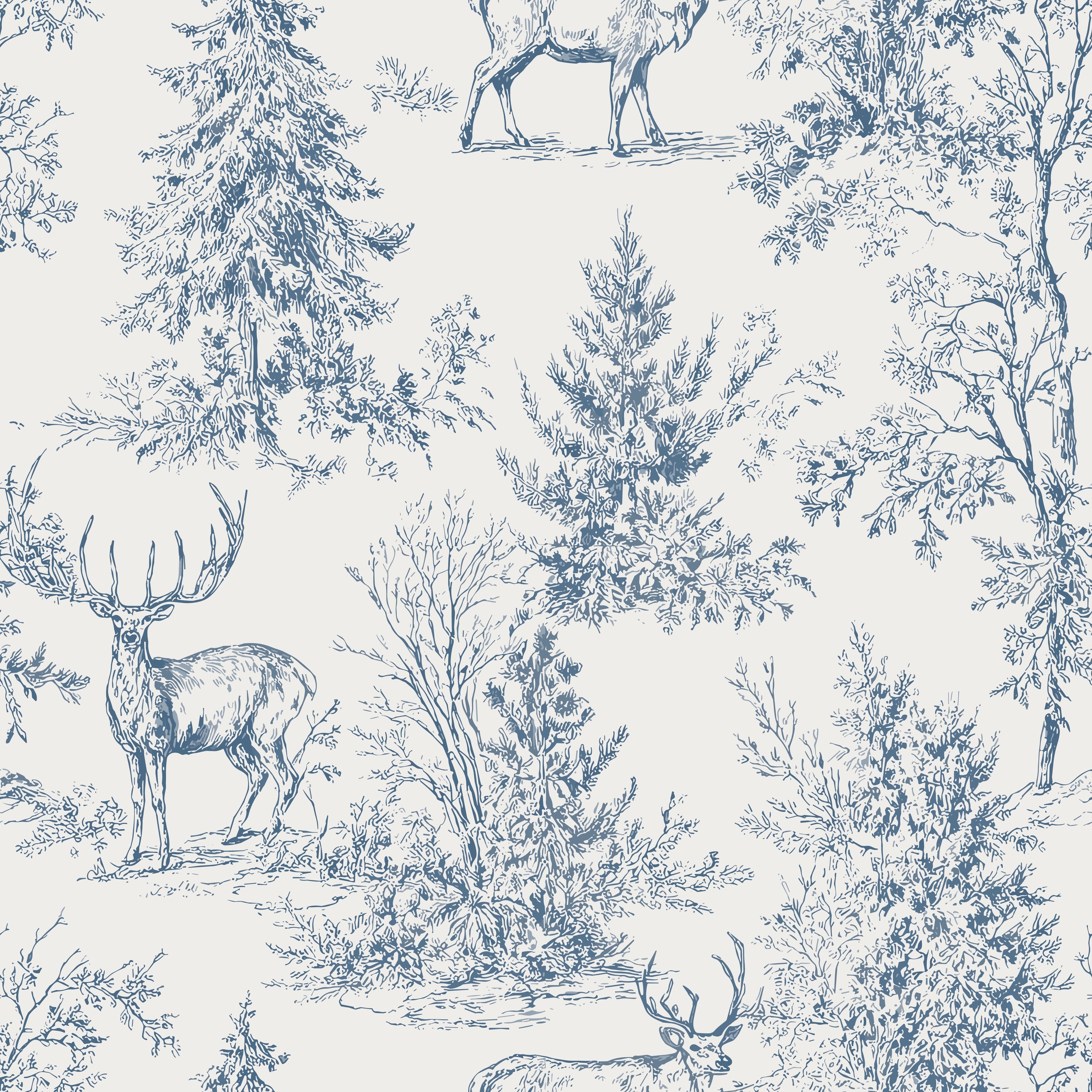 Woodland Toile Wallpaper