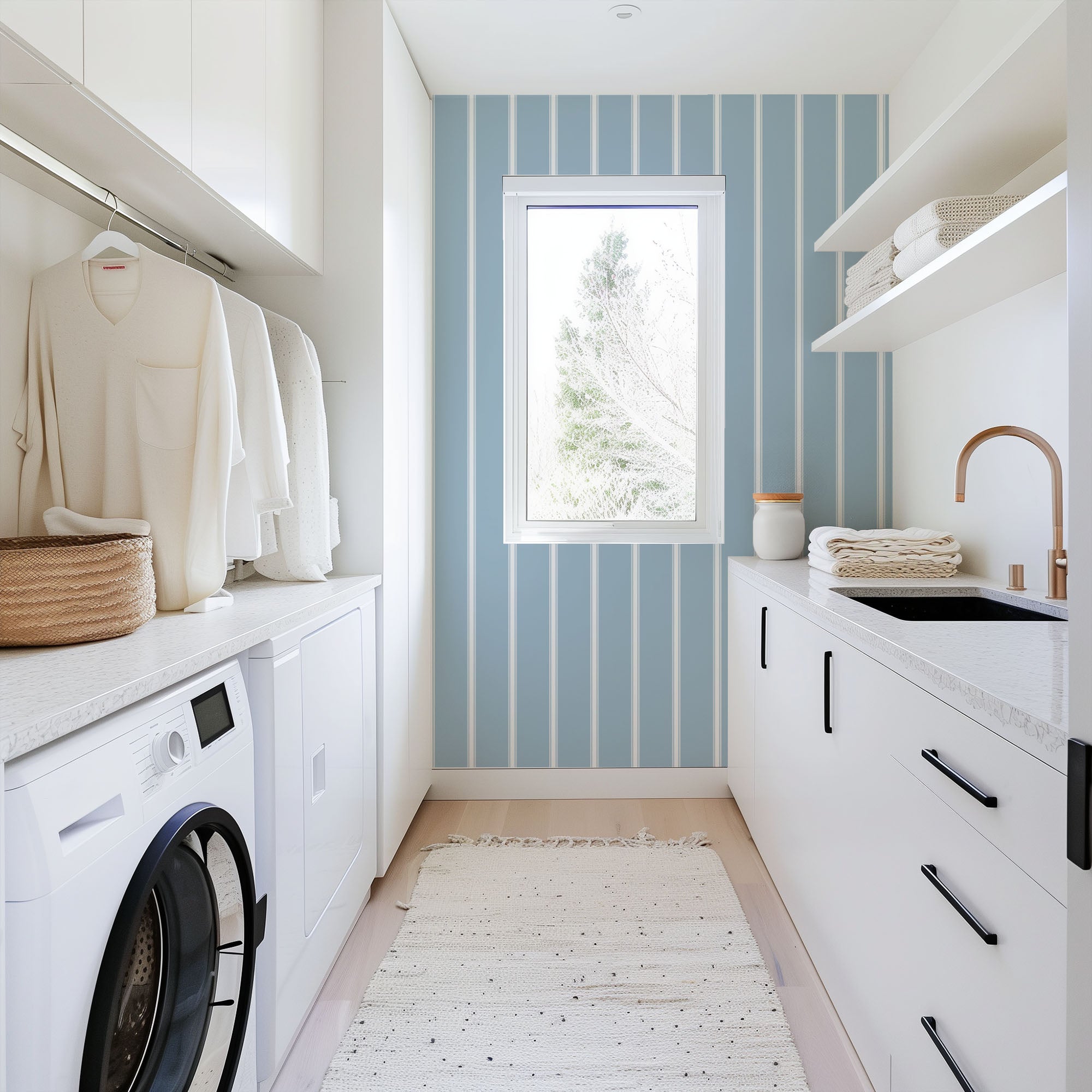Coastal Stripe Wallpaper