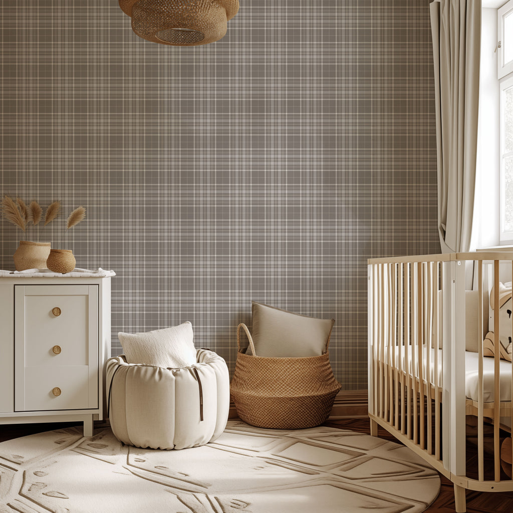 Ash Plaid Wallpaper
