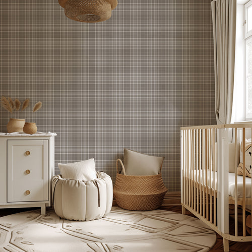 Ash Plaid Wallpaper