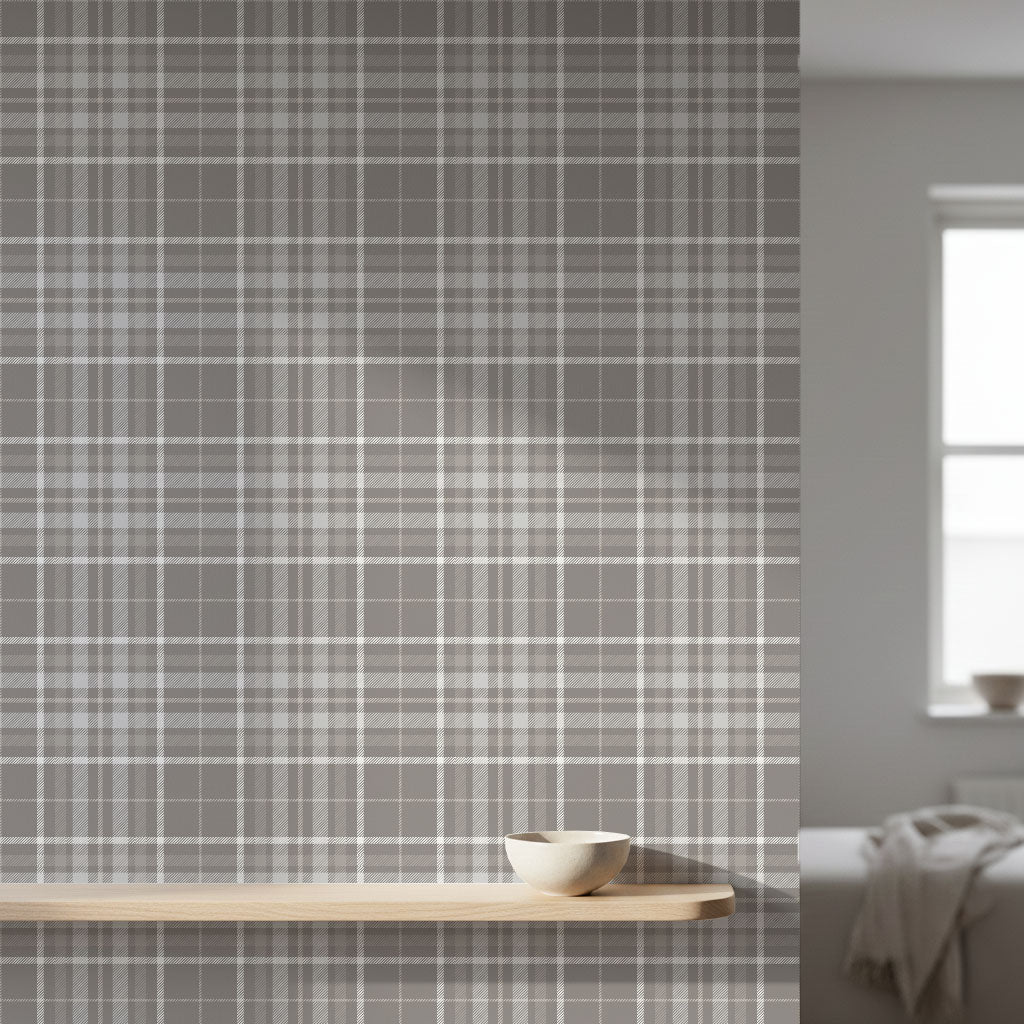 Ash Plaid Wallpaper