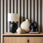 Charcoal Stripe Wallpaper