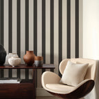 Charcoal Stripe Wallpaper