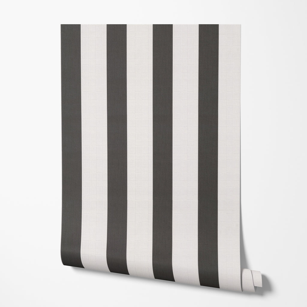 Charcoal Stripe Wallpaper