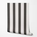 Charcoal Stripe Wallpaper