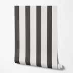 Charcoal Stripe Wallpaper