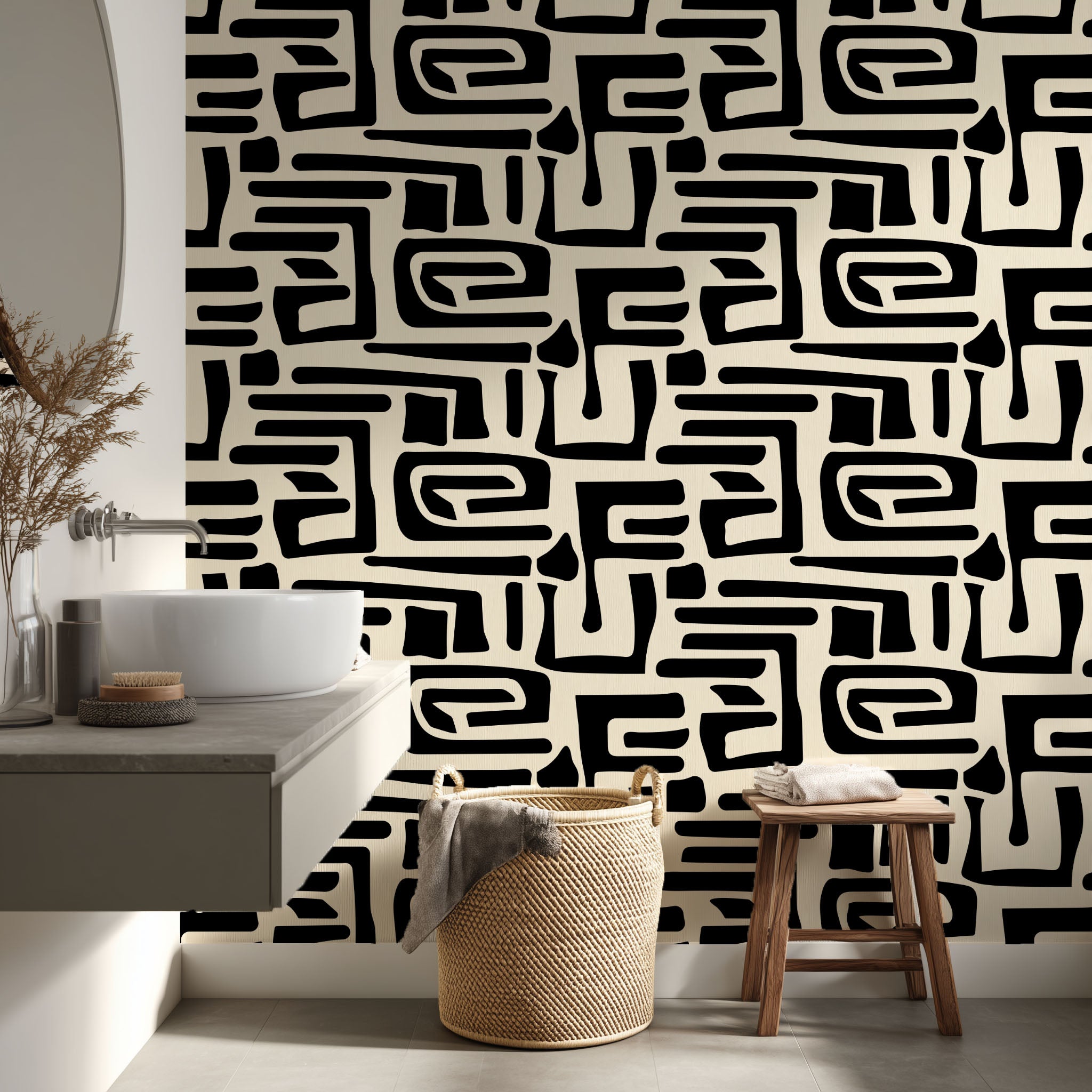 Tribal Maze Wallpaper