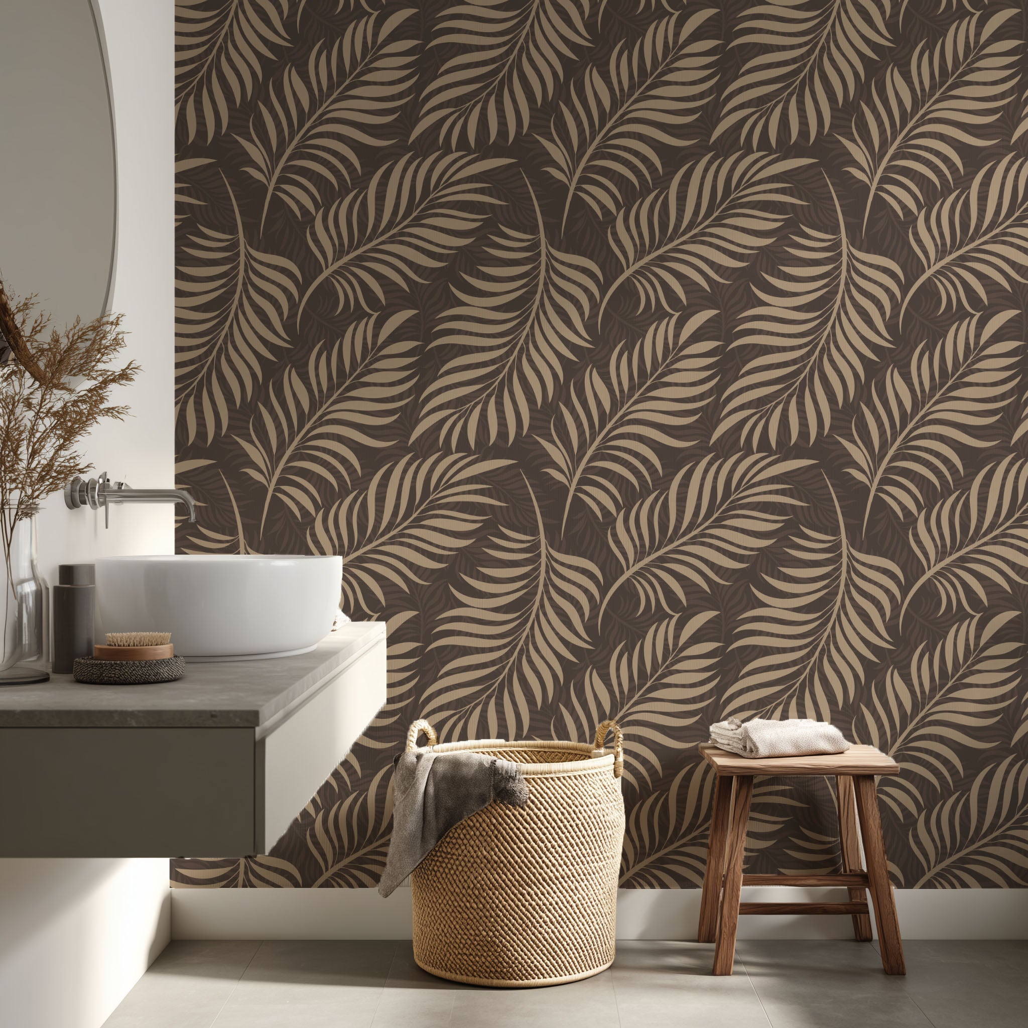Palm Shadow Wallpaper
