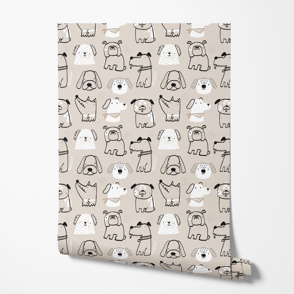 Puppy Doodle Wallpaper