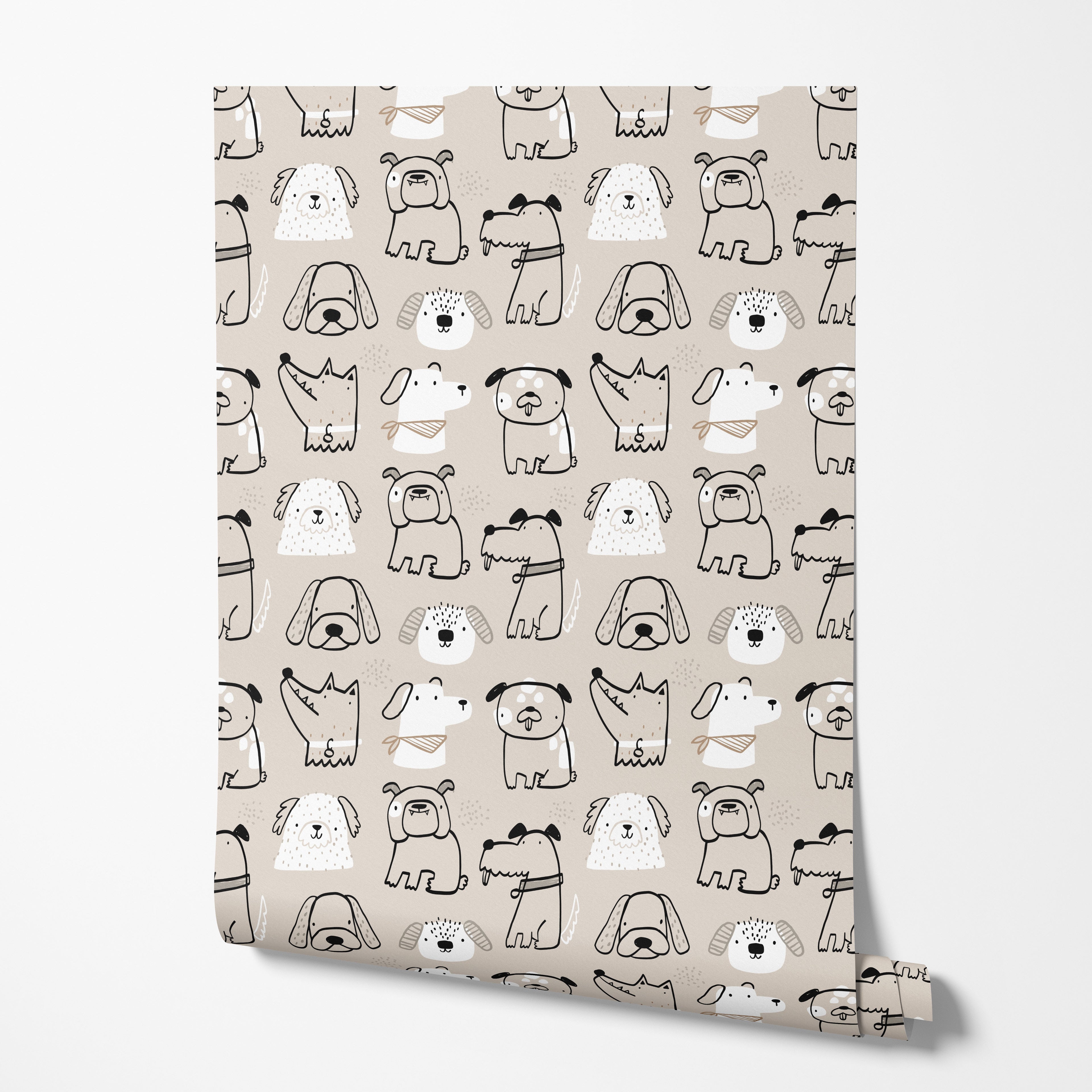 Puppy Doodle Wallpaper