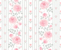 Rose Stripe Wallpaper