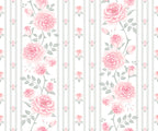 Rose Stripe Wallpaper