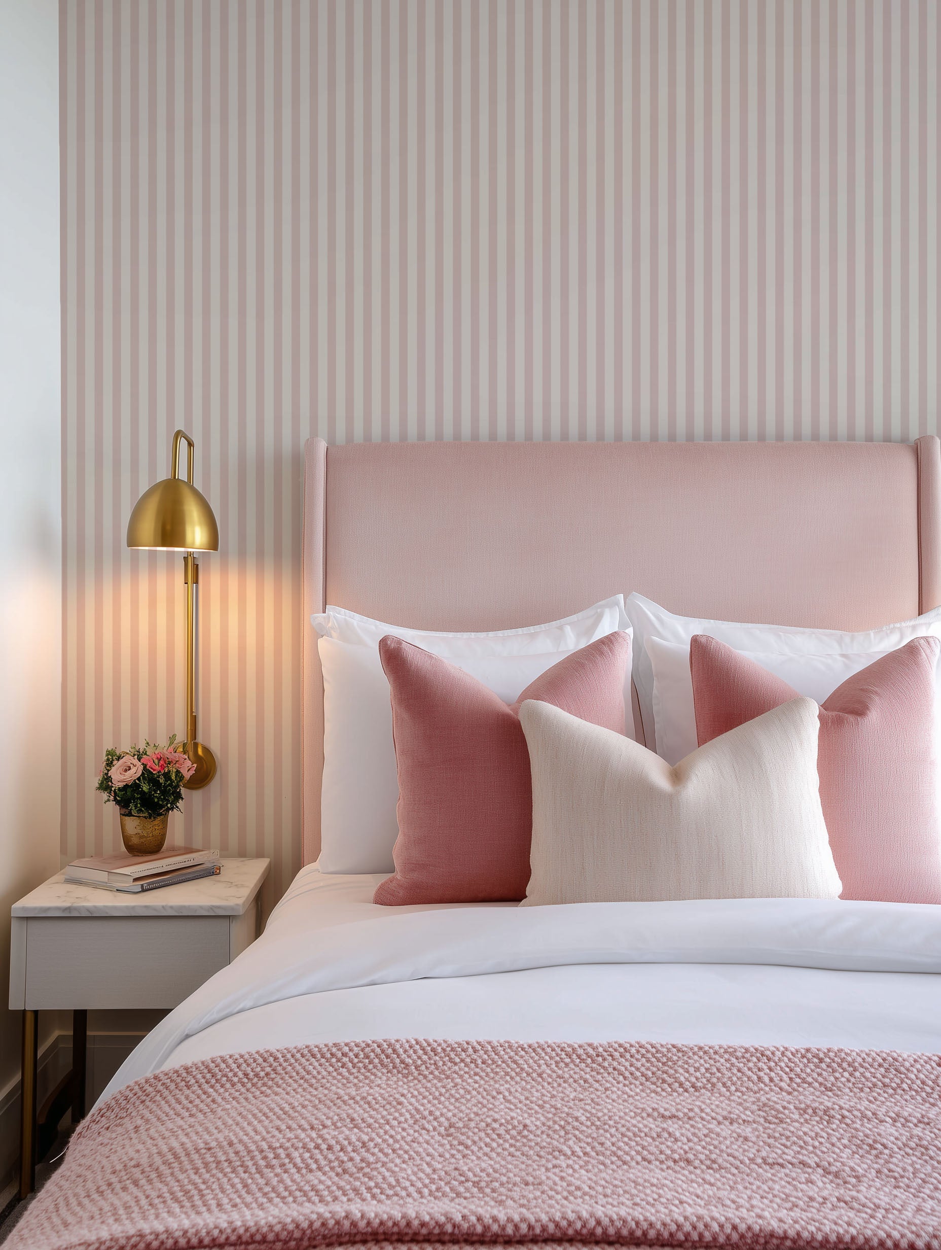 Pink Stripe Wallpaper