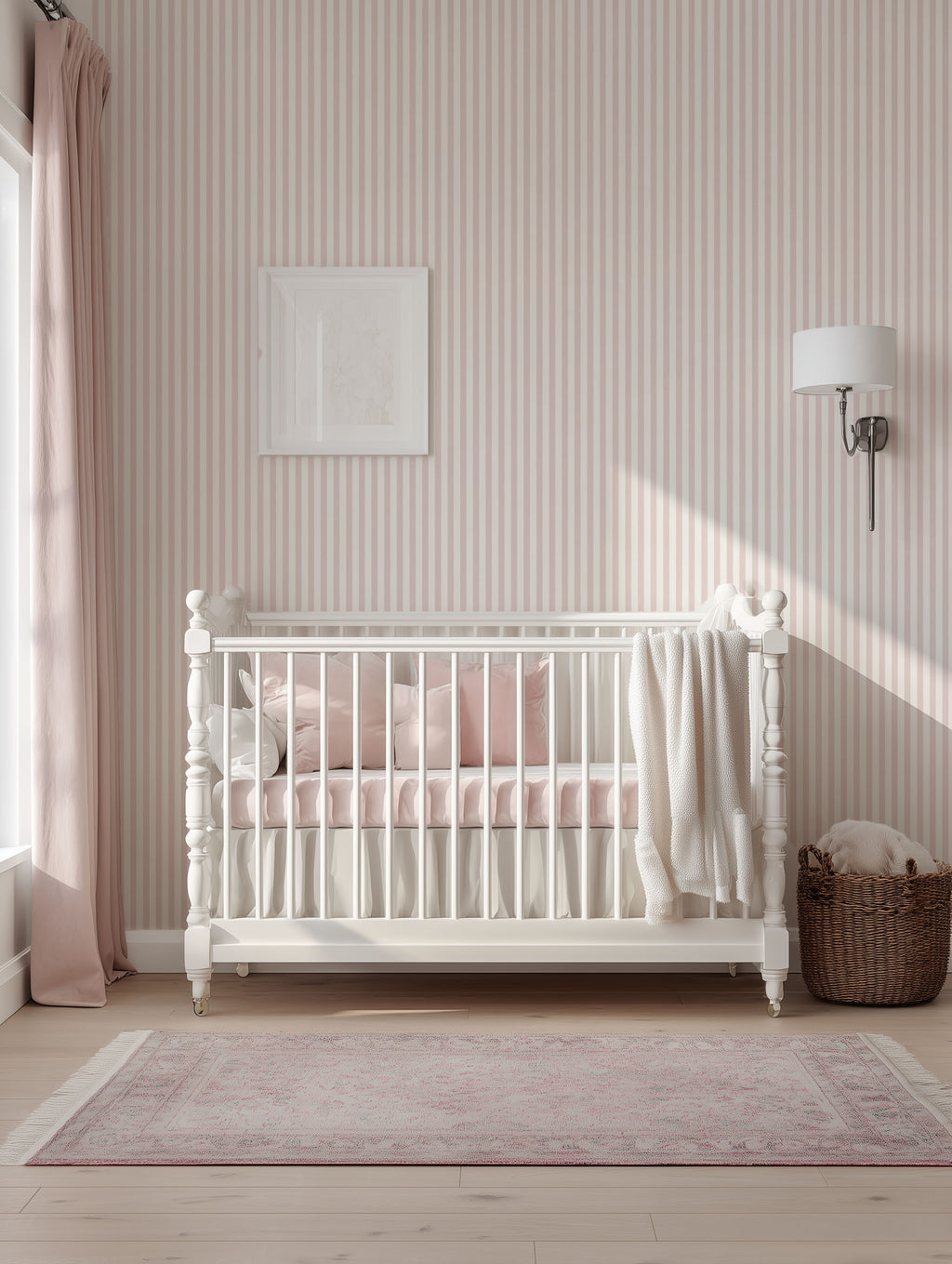 Blush Stripe Wallpaper