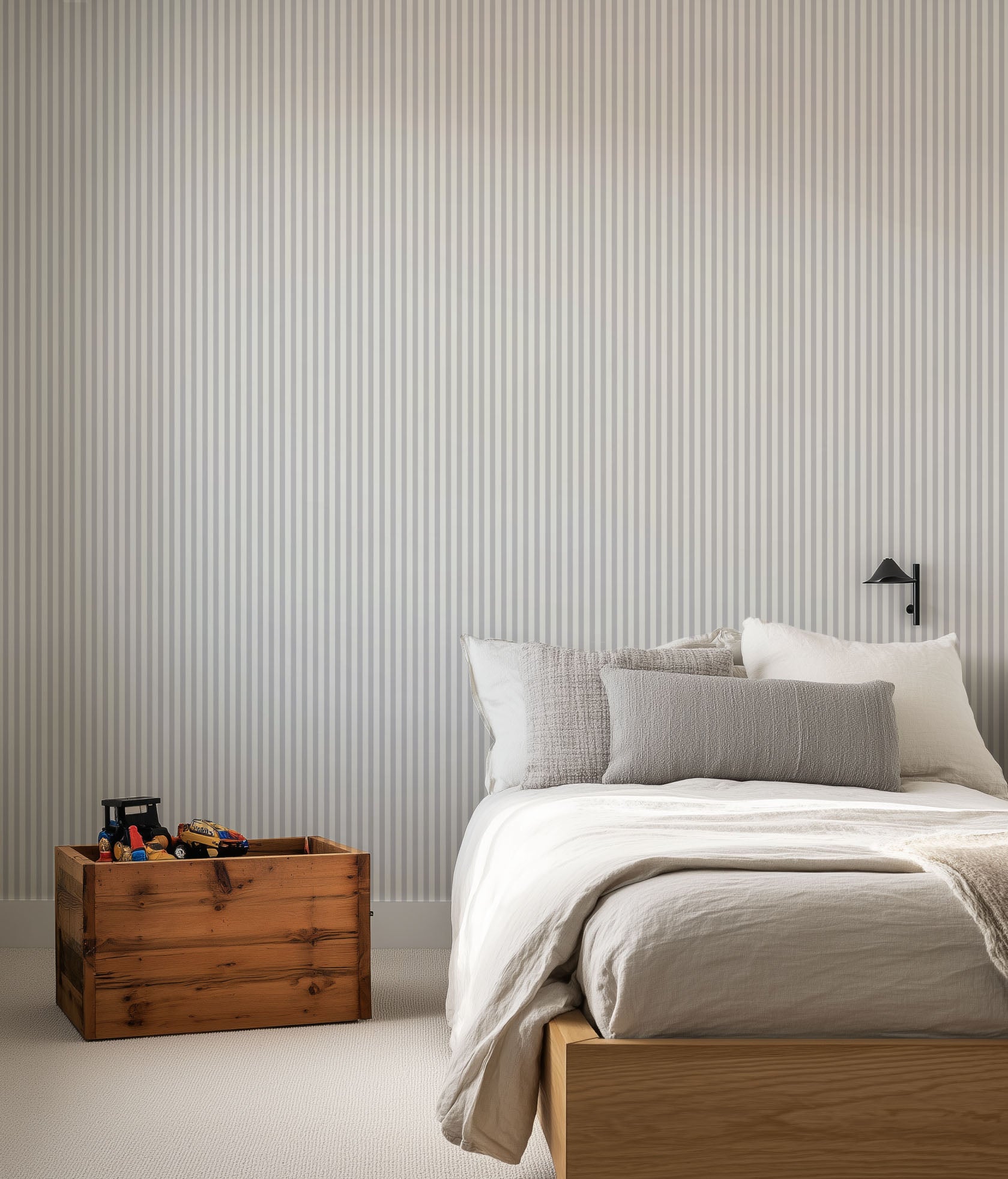 Grey Stripe Wallpaper