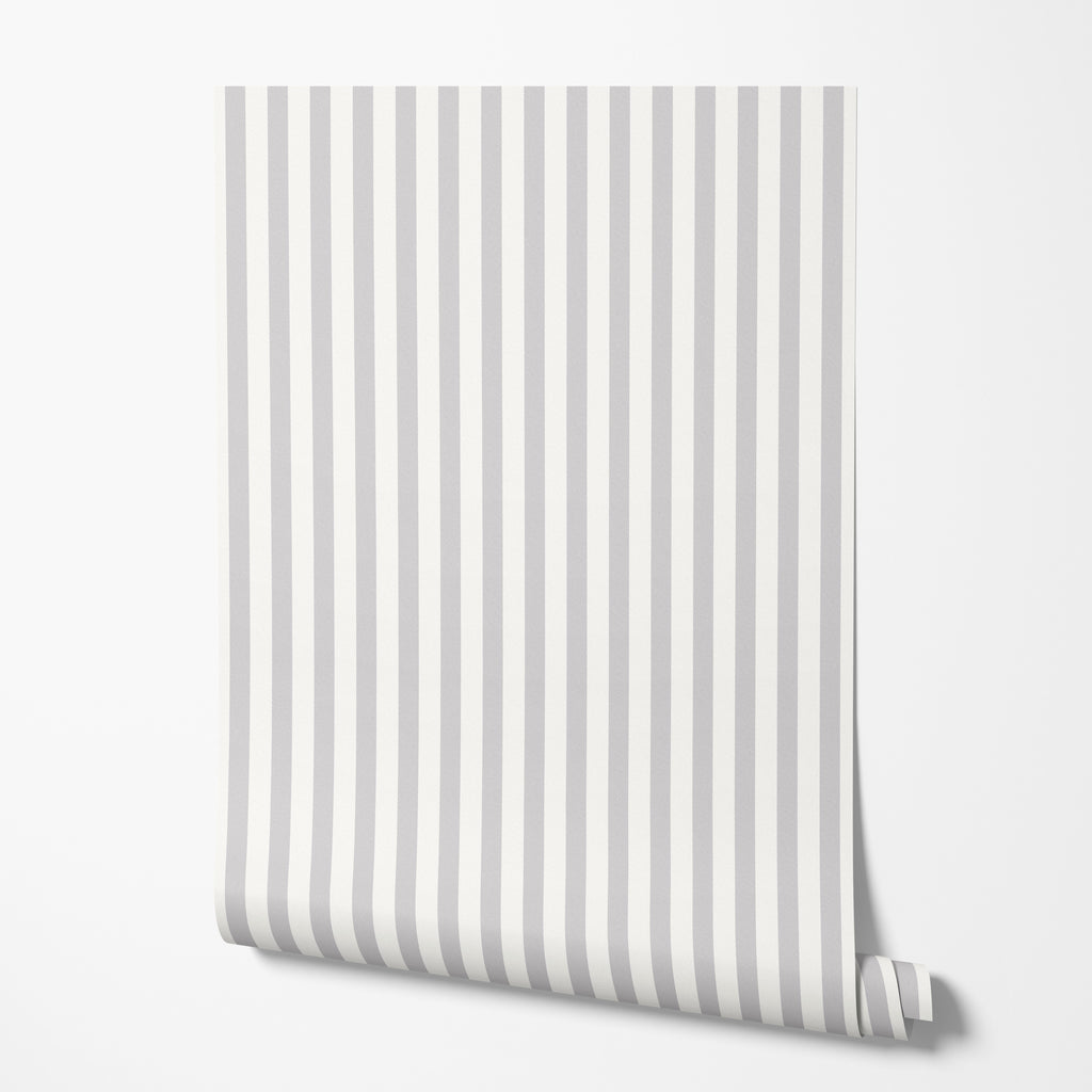 Silver Stripe Wallpaper