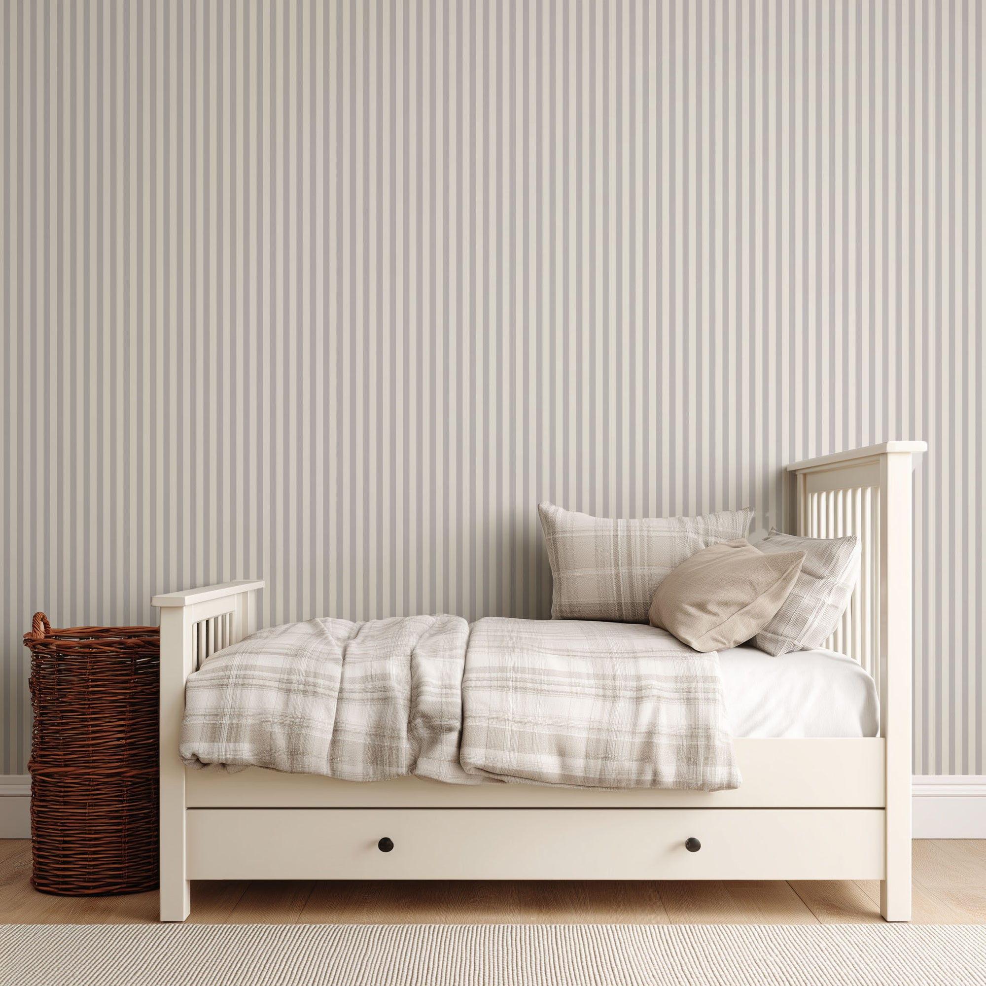 Grey Stripe Wallpaper